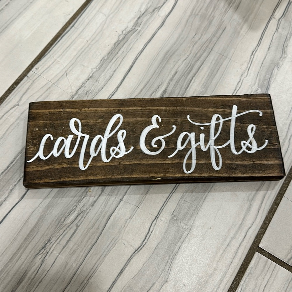 Wedding Cards and gift sign